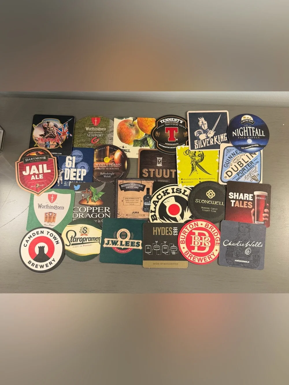 Mixed Lot of 100 Coasters Assorted Brewery Pub Cider Craft Beer Ale NEW